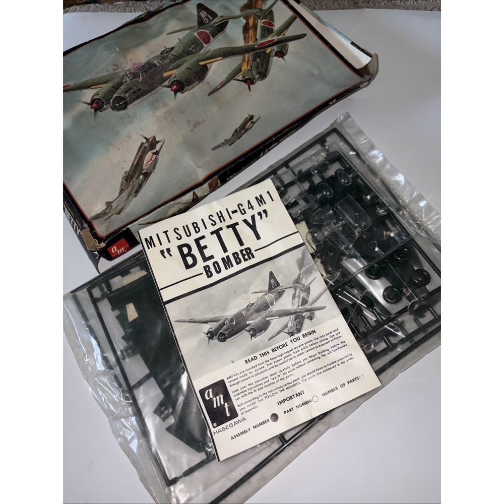 AMT #A-681 "Betty" Type‎ 1 M.K. 11 Attack Bomber Model Kit Sealed